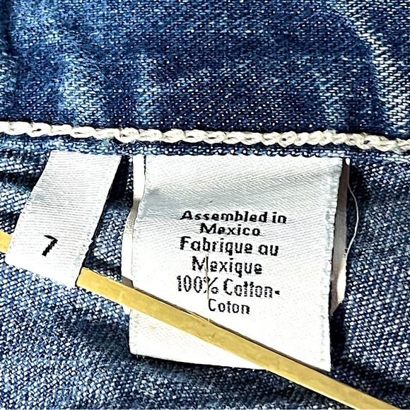 CALVIN KLEIN 90’s Boyfriend Jeans Button Fly Rinse Wash Blue Size 7 - Picture 8 of 9